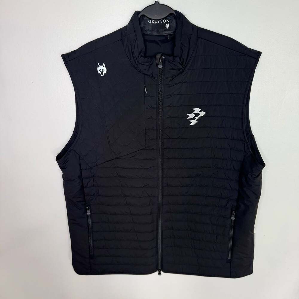Greyson Men's Black Quilted Full Zip Vest Size XL